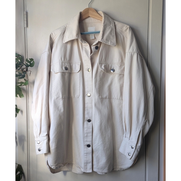 H&M Oversized Denim Shirt jacket - Picture 1 of 6
